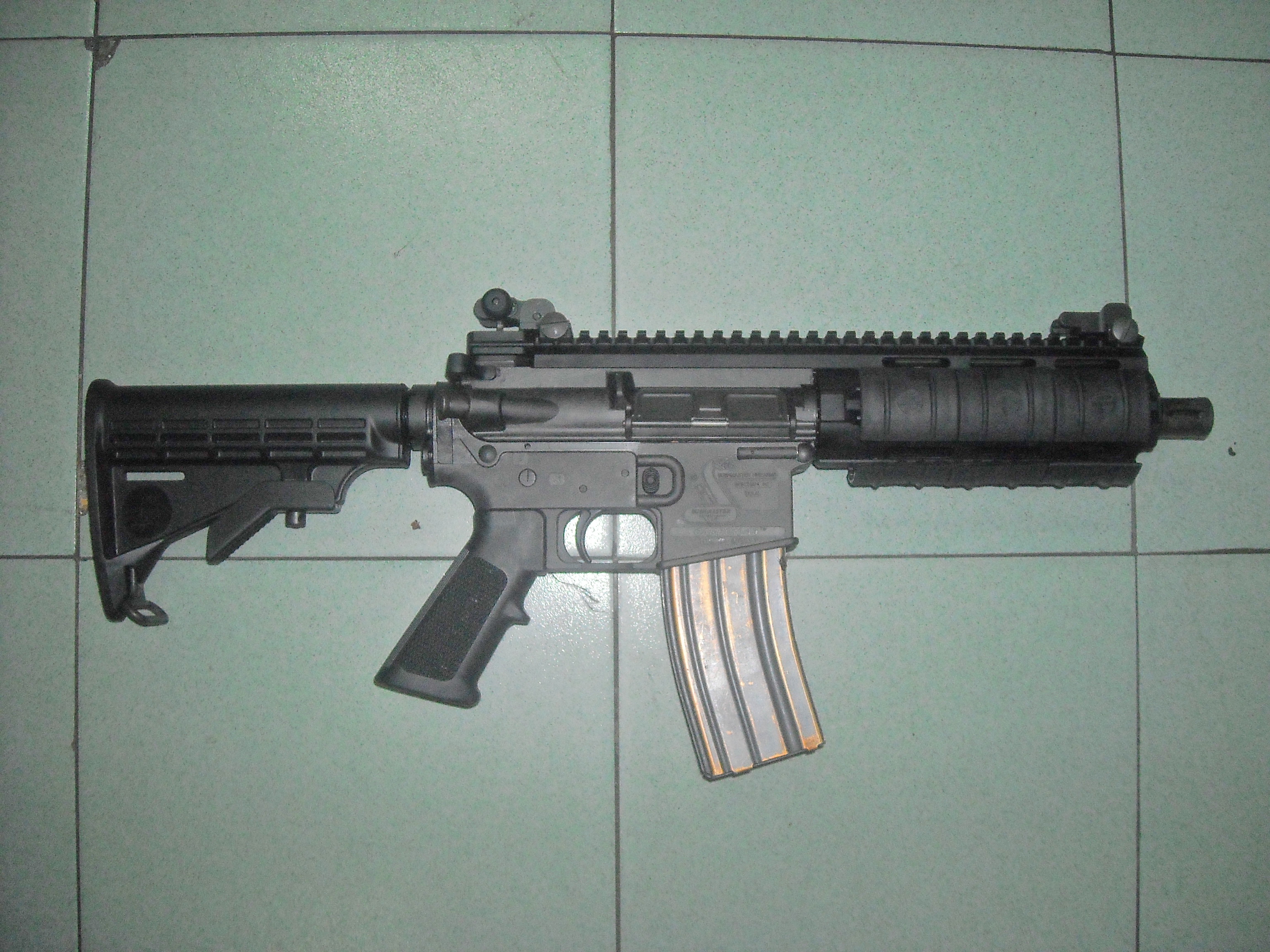 Figure 1 — A short-barrelled rifle. Whether the object in a given photograph is an SBR or a pistol is a legal question rather than a visual one, and for most of the last decade it has been the single most con…