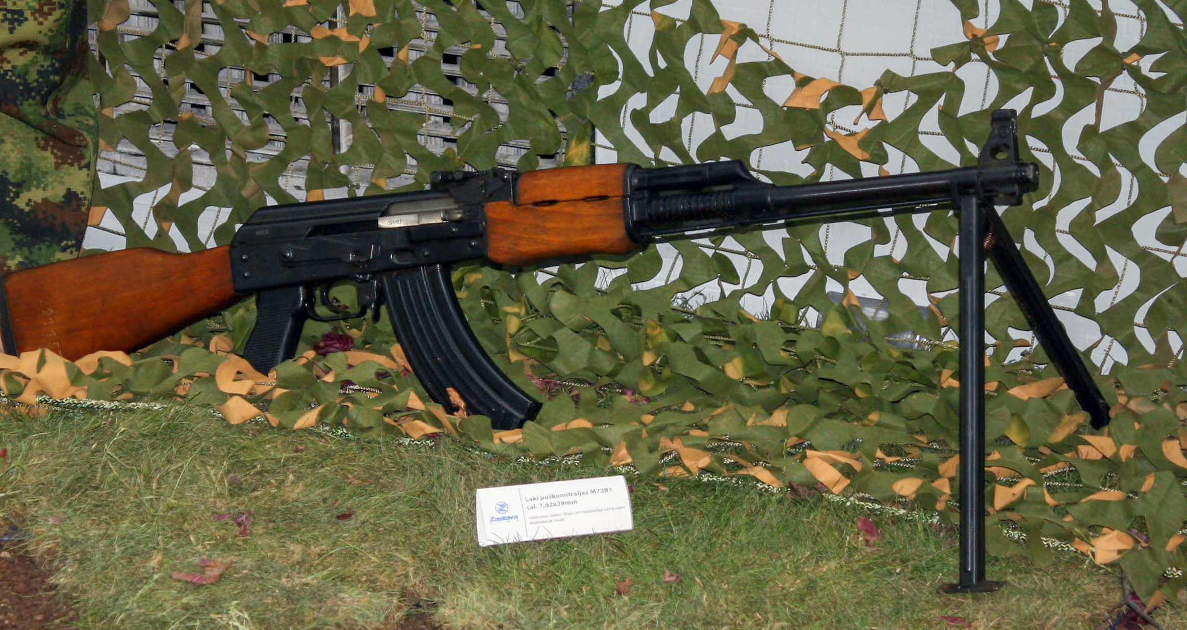 Figure 5 — The Zastava M72, the Yugoslav squad automatic. Its heavy barrel and reinforced front end are where the rifle's bulged trunnion came from.