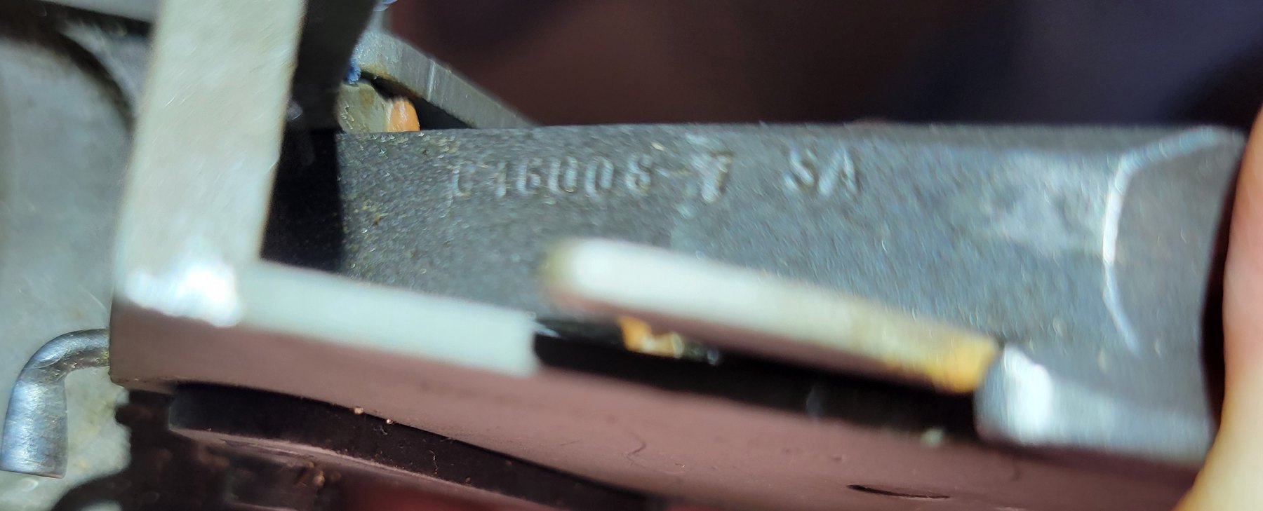 Figure 6 — The hammer, marked C46008-7 SA.