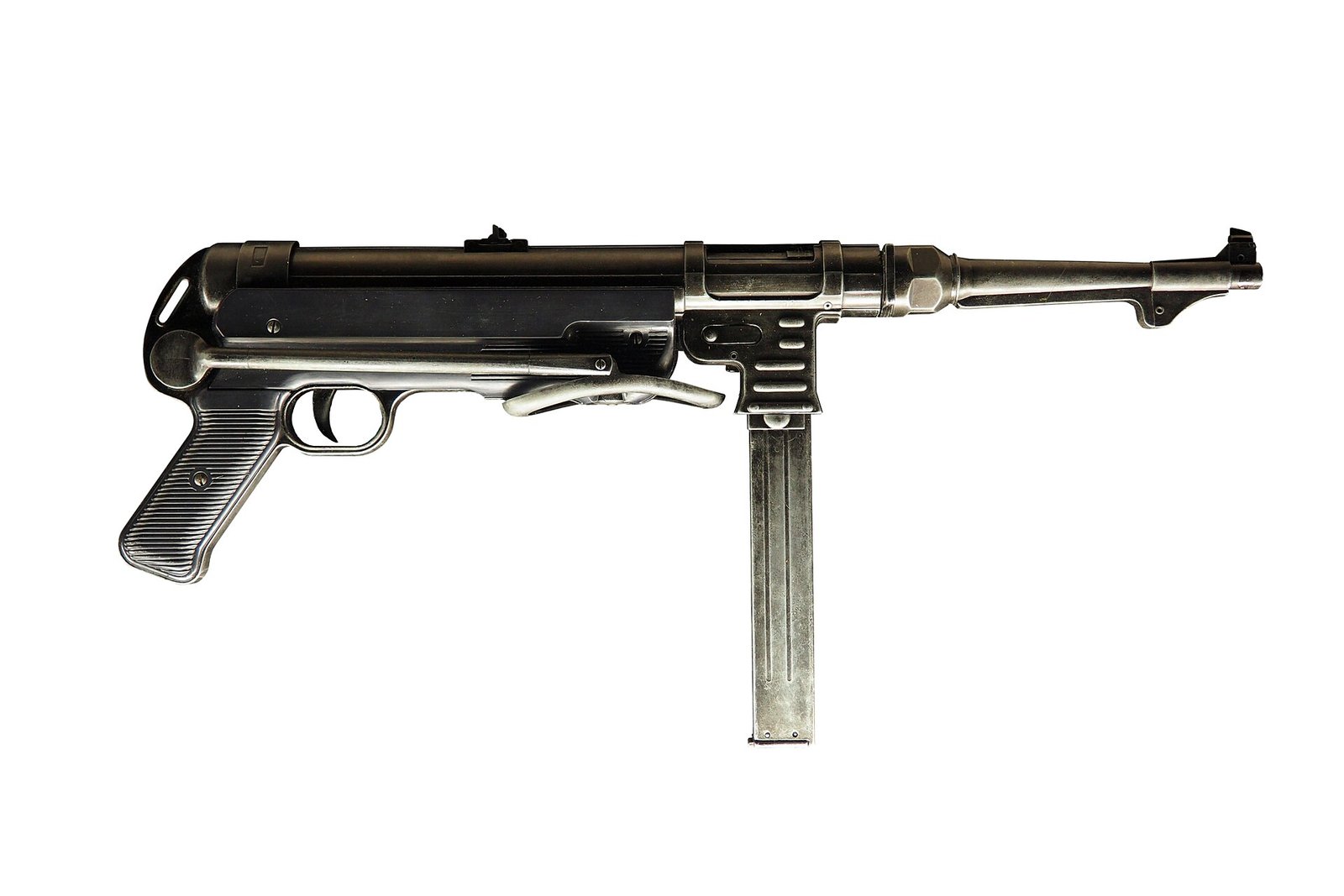Figure 3 — A non-firing Denix replica of an MP 40. It is a cast and machined object that cannot chamber or fire a cartridge, and federally it is not a firearm at all.