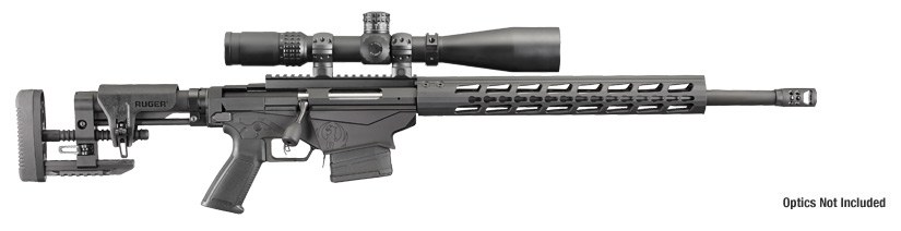 Figure 3 — The 2016 .308, model 18004: the hybrid brake at the muzzle and the Short-Action handguard in place of the KeyMod tube.