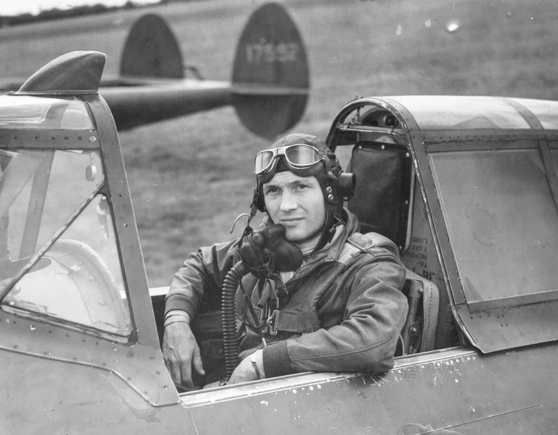 Figure 2 — Cass S. Hough in the cockpit, in USAAF flying kit. This is the man in the Paris story - born 1904, Daisy president by 1938, later chairman, and the author of the 1976 company history that is the so…